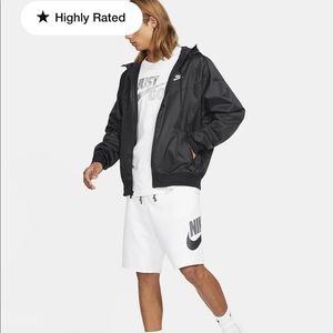 Men’s Nike white cut off sweatpants shorts size large